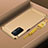 Schutzhülle Luxus Metall Rahmen und Kunststoff Schutzhülle Tasche P01 für OnePlus Nord N200 5G Gold