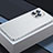 Schutzhülle Luxus Metall Rahmen und Kunststoff Schutzhülle Tasche QC3 für Apple iPhone 13 Pro Max Silber