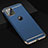 Schutzhülle Luxus Metall Rahmen und Kunststoff Schutzhülle Tasche T01 für Apple iPhone 11 Pro Max Blau