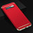 Schutzhülle Luxus Metall Rahmen und Kunststoff Schutzhülle Tasche T01 für Samsung Galaxy S10 Plus Rot