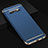Schutzhülle Luxus Metall Rahmen und Kunststoff Schutzhülle Tasche T01 für Samsung Galaxy S10e Blau