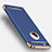 Schutzhülle Luxus Metall Rahmen und Kunststoff T01 für Apple iPhone 5 Blau