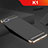 Schutzhülle Luxus Metall Rahmen und Silikon Schutzhülle Tasche M02 für Oppo K1 Schwarz