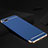Schutzhülle Luxus Metall Rahmen und Silikon Schutzhülle Tasche M02 für Oppo R15X Blau