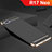 Schutzhülle Luxus Metall Rahmen und Silikon Schutzhülle Tasche M02 für Oppo R17 Neo Schwarz