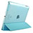 Schutzhülle Stand Tasche Leder für Apple iPad 3 Hellblau