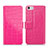 Schutzhülle Stand Tasche Leder Krokodil für Apple iPhone 5 Pink