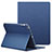 Schutzhülle Stand Tasche Leder L02 für Apple iPad 4 Blau