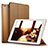 Schutzhülle Stand Tasche Leder L06 für Apple iPad Mini 2 Braun