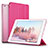 Schutzhülle Stand Tasche Leder L06 für Apple iPad Mini 3 Pink