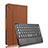 Schutzhülle Stand Tasche Leder mit Tastatur für Huawei MediaPad M3 Lite 10.1 BAH-W09 Braun