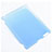 Schutzhülle Ultra Dünn Handyhülle Hülle Durchsichtig Transparent Matt für Apple iPad 2 Hellblau