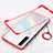 Schutzhülle Ultra Dünn Handyhülle Hülle Durchsichtig Transparent Tasche für Realme X3 SuperZoom Rot