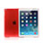 Schutzhülle Ultra Dünn Hülle Durchsichtig Transparent Matt für Apple iPad Mini 2 Rot