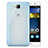 Schutzhülle Ultra Dünn Hülle Durchsichtig Transparent Matt für Huawei Enjoy 5 Blau