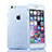 Silikon Hülle Handyhülle Flip Schutzhülle Durchsichtig Transparent für Apple iPhone 6S Plus Blau