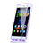 Silikon Hülle Handyhülle Flip Schutzhülle Durchsichtig Transparent für Huawei P8 Lite Violett