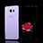 Silikon Hülle Handyhülle Flip Schutzhülle Durchsichtig Transparent für Samsung Galaxy Note 5 N9200 N920 N920F Violett