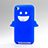 Silikon Hülle Handyhülle Gummi Schutzhülle Engel für Apple iPod Touch 4 Blau