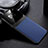 Silikon Hülle Handyhülle Gummi Schutzhülle Flexible Leder Tasche FL1 für Xiaomi Poco X3 Blau