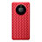 Silikon Hülle Handyhülle Gummi Schutzhülle Flexible Leder Tasche für Huawei Mate 40 Pro+ Plus Rot