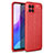 Silikon Hülle Handyhülle Gummi Schutzhülle Flexible Leder Tasche für Huawei Nova 8 SE 5G Rot