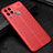 Silikon Hülle Handyhülle Gummi Schutzhülle Flexible Leder Tasche für Realme C15 Rot