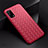 Silikon Hülle Handyhülle Gummi Schutzhülle Flexible Leder Tasche für Realme V5 5G Rot