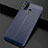 Silikon Hülle Handyhülle Gummi Schutzhülle Flexible Leder Tasche für Samsung Galaxy M21s Blau