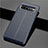 Silikon Hülle Handyhülle Gummi Schutzhülle Flexible Leder Tasche für Samsung Galaxy S10 5G SM-G977B Blau