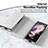 Silikon Hülle Handyhülle Gummi Schutzhülle Flexible Leder Tasche für Samsung Galaxy Z Fold4 5G Grau