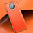 Silikon Hülle Handyhülle Gummi Schutzhülle Flexible Leder Tasche für Vivo Nex 3 5G Orange