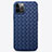 Silikon Hülle Handyhülle Gummi Schutzhülle Flexible Leder Tasche H01 für Apple iPhone 12 Pro Max Blau