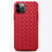Silikon Hülle Handyhülle Gummi Schutzhülle Flexible Leder Tasche H01 für Apple iPhone 12 Pro Max Rot