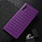 Silikon Hülle Handyhülle Gummi Schutzhülle Flexible Leder Tasche H01 für Samsung Galaxy Note 10 5G Violett