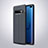 Silikon Hülle Handyhülle Gummi Schutzhülle Flexible Leder Tasche H02 für Samsung Galaxy S10 Plus Blau