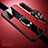 Silikon Hülle Handyhülle Gummi Schutzhülle Flexible Leder Tasche mit Magnetisch Fingerring Ständer S01 für Huawei Honor Play4 5G Rot