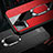 Silikon Hülle Handyhülle Gummi Schutzhülle Flexible Leder Tasche mit Magnetisch Fingerring Ständer S01 für Vivo V20 Pro 5G