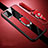 Silikon Hülle Handyhülle Gummi Schutzhülle Flexible Leder Tasche mit Magnetisch Fingerring Ständer S01 für Vivo V20 Pro 5G Rot