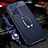 Silikon Hülle Handyhülle Gummi Schutzhülle Flexible Leder Tasche mit Magnetisch Fingerring Ständer S01 für Xiaomi Mi 10T 5G