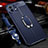 Silikon Hülle Handyhülle Gummi Schutzhülle Flexible Leder Tasche mit Magnetisch Fingerring Ständer S02 für Xiaomi Mi 11 5G