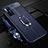 Silikon Hülle Handyhülle Gummi Schutzhülle Flexible Leder Tasche mit Magnetisch Fingerring Ständer S03 für Huawei Honor 30