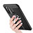Silikon Hülle Handyhülle Gummi Schutzhülle Flexible Leder Tasche mit Magnetisch Fingerring Ständer S03 für Xiaomi Redmi Note 8T