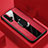 Silikon Hülle Handyhülle Gummi Schutzhülle Flexible Leder Tasche mit Magnetisch Fingerring Ständer T01 für Huawei Nova 5 Rot