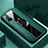 Silikon Hülle Handyhülle Gummi Schutzhülle Flexible Leder Tasche mit Magnetisch Fingerring Ständer T01 für Huawei Nova 6 5G Grün