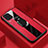 Silikon Hülle Handyhülle Gummi Schutzhülle Flexible Leder Tasche mit Magnetisch Fingerring Ständer T01 für Huawei Nova 7i
