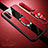 Silikon Hülle Handyhülle Gummi Schutzhülle Flexible Leder Tasche mit Magnetisch Fingerring Ständer T02 für Samsung Galaxy Note 10 Plus Rot