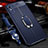Silikon Hülle Handyhülle Gummi Schutzhülle Flexible Leder Tasche mit Magnetisch Fingerring Ständer T02 für Xiaomi Redmi 9AT