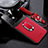 Silikon Hülle Handyhülle Gummi Schutzhülle Flexible Leder Tasche mit Magnetisch FL1 für Oppo Reno8 5G Rot