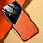 Silikon Hülle Handyhülle Gummi Schutzhülle Flexible Leder Tasche mit Magnetisch für Samsung Galaxy A30S Orange
